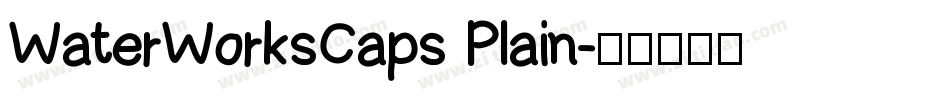 WaterWorksCaps Plain字体转换